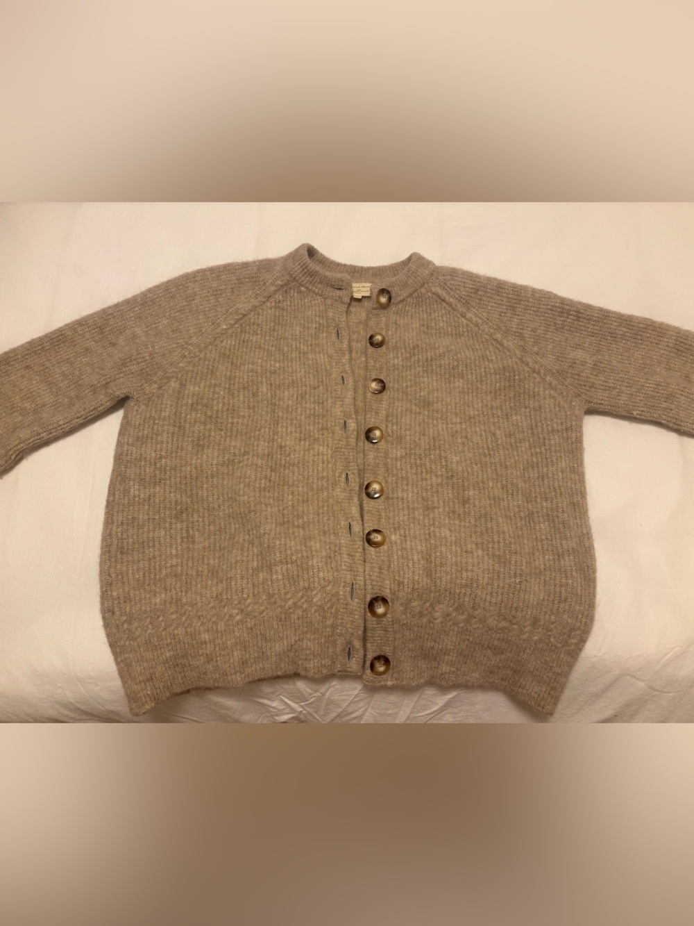 Sézane Othello Cardigan Beige